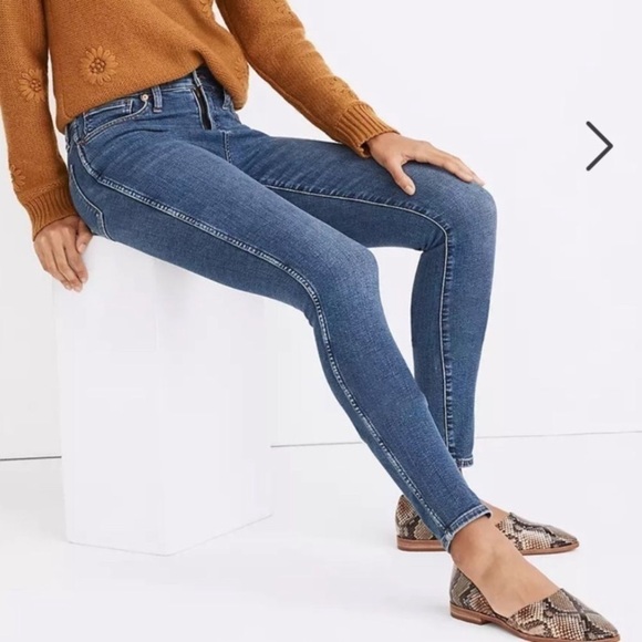 MADEWELL 10” High Rise Skinny jeans size 28 blue jeans - Picture 1 of 15